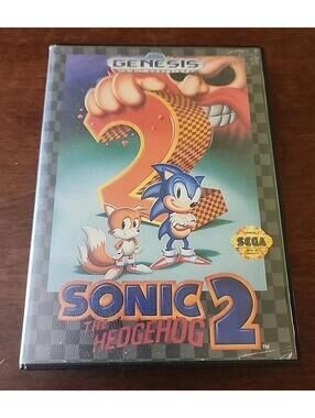 CIB Sonic the Hedgehog 2 (Sega Genesis, 1992) Complete *TESTED*